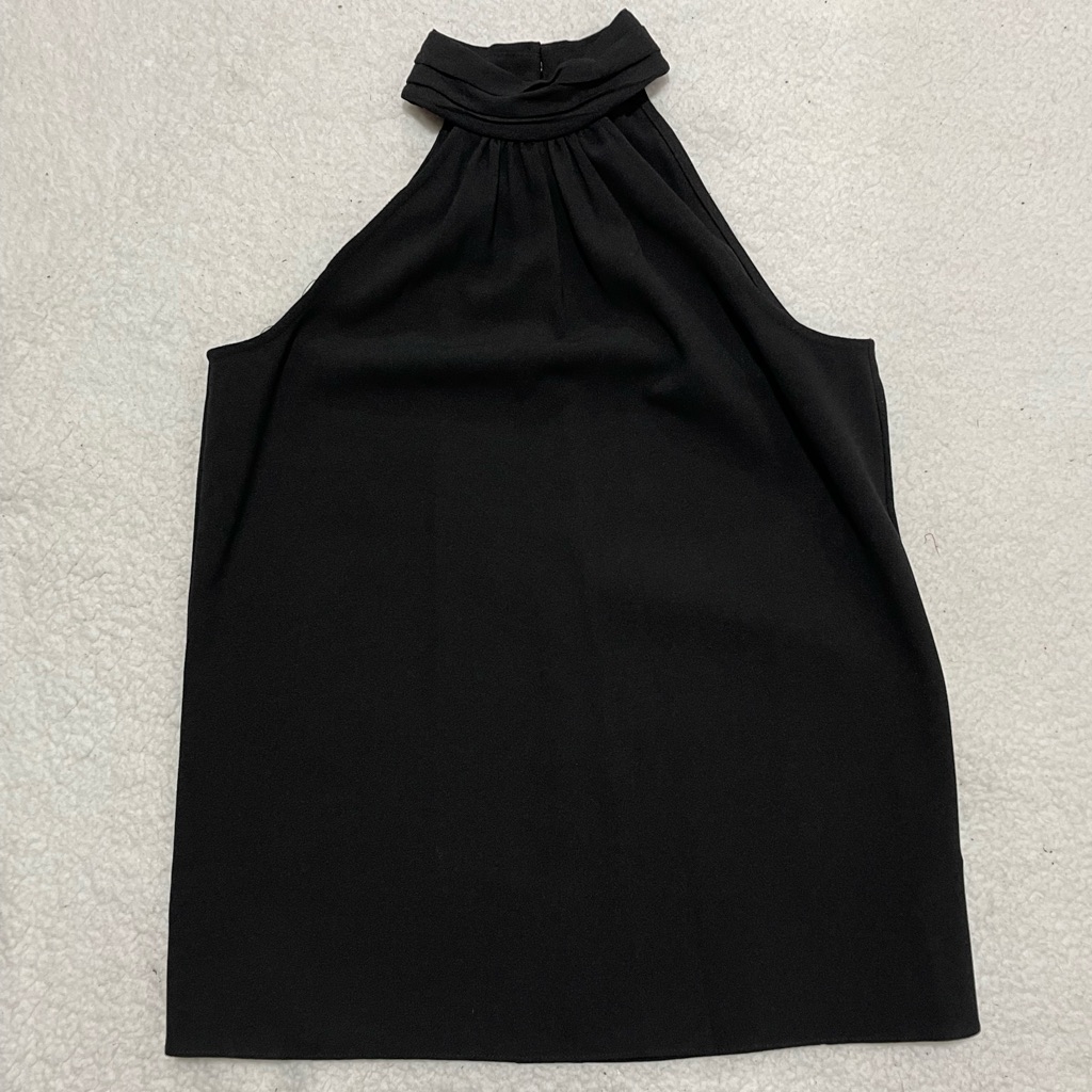 Shoshanna Black High Neck Halter Top